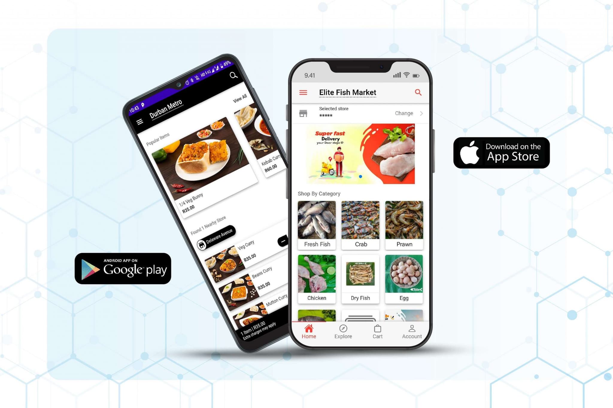 Branded Android and iOS shopping apps